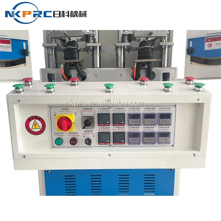 Double Cold And Double Heat Station Shoe Toe Cap Molding Upper Shaping Machine For Ladies And Sport Shoe Counter Making Machine
