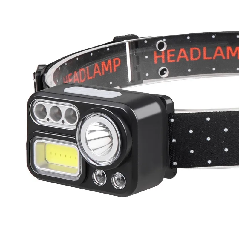 Hot Super Bright 1200mah 45 Degree Adjustable Powerful Waterproof Usb Rechargeable Tactical Headlight Flashlights Led Headlamp