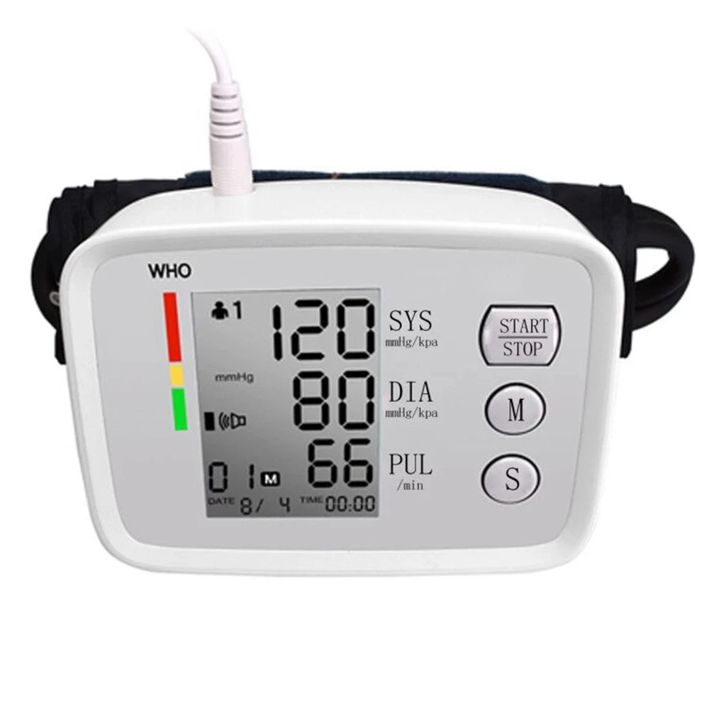 High Quality Digital Machine WHO Indicator BP Monitor Blood Pressure Monitor Tool with Clear LCD Display