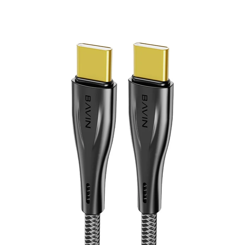 BAVIN CB228 Custom Wholesale Price USB Type C to USB Type c 60W 6A Mobile Phone Super Fast Charging Type-c Data Cable