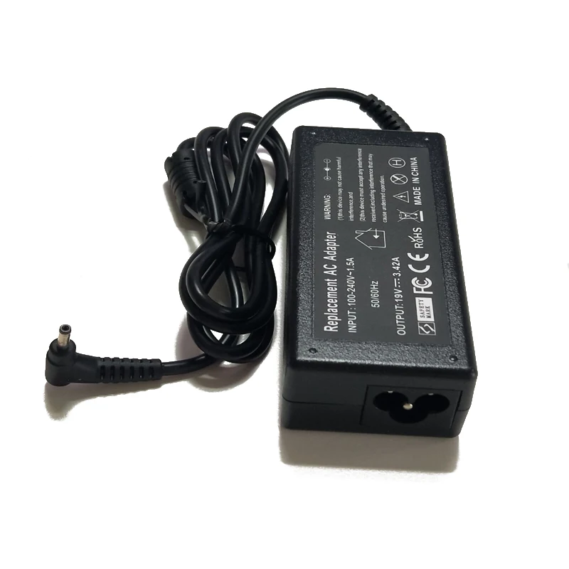 AC Charger OEM Adapter 19V 3.42A 65W 3.0*1.1mm Power Supply for Acer Laptop
