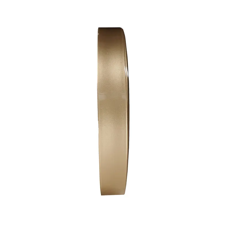 Golden metallic glossy plastic edge banding High Gloss HG Solid Color Office gold edge banding tape