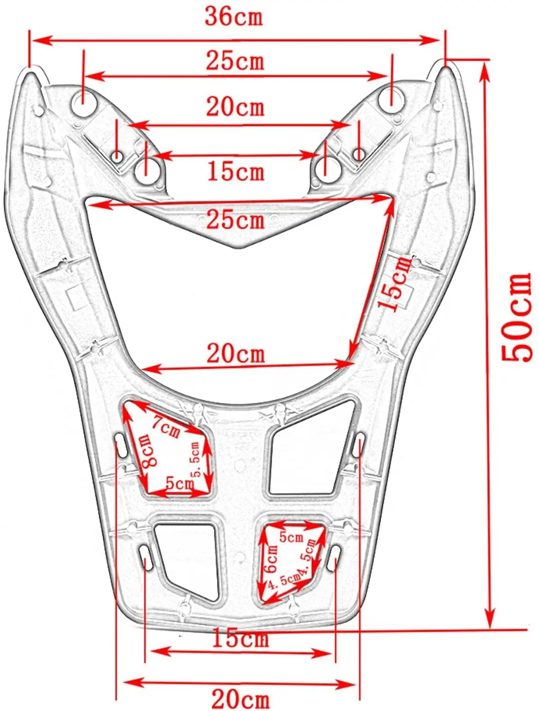 Motorcycle Rear Cargo Rear Luggage Rack Compatible for n-max 155 NMAX155 2020 2021