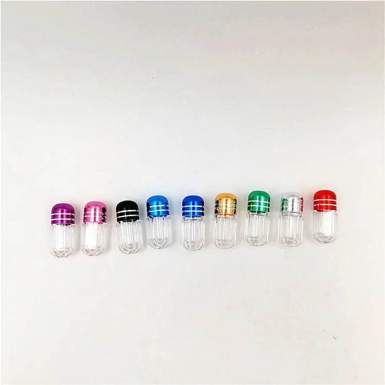 High Quality PS 2g Small Plastic Capsule Shaped Bottle for Packaging Male Enhancement Pills Capsules Container