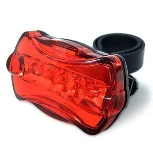 Factory direct sales waterproof led bicycle tail light night riding rear light with battery power supply bicycle light