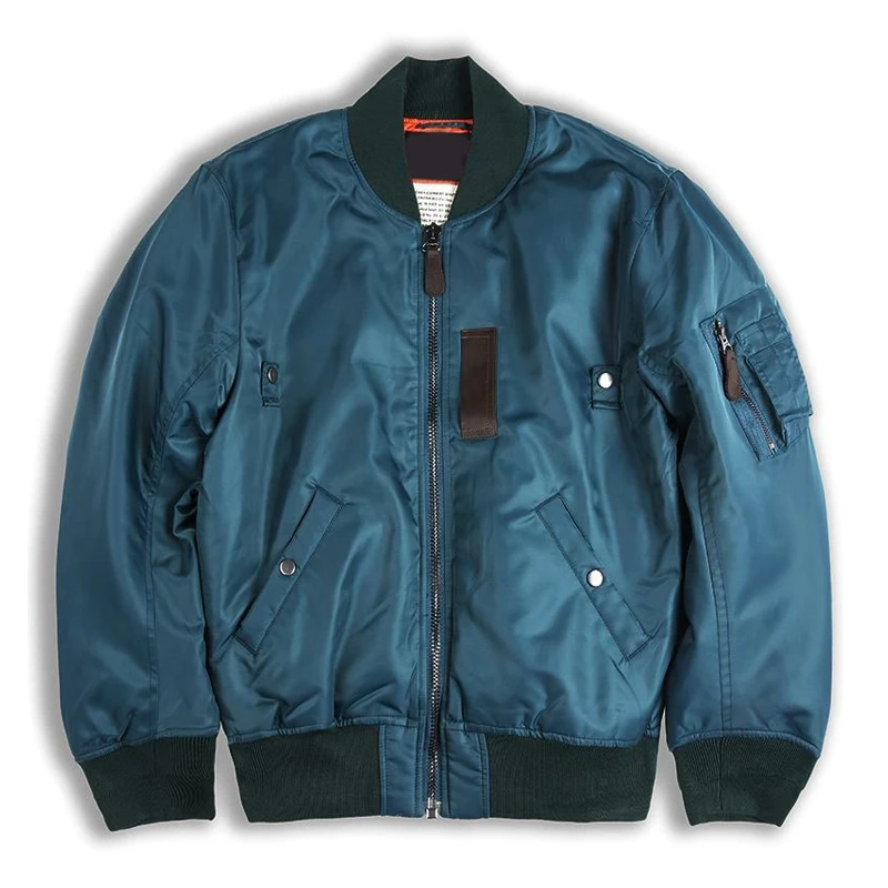 OEM Classic Windproof Coat Wholesale Customized Blank Flight Bomber Jacket