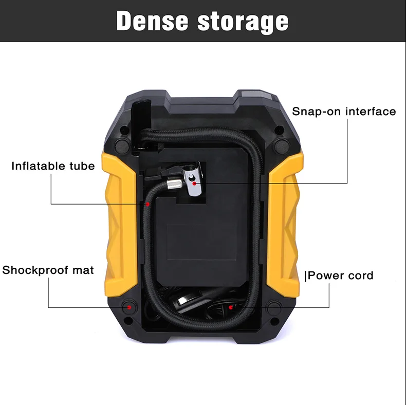 
Overseas Warehouse Car Tire Inflators Tyre Air Pump Compressor For Motorcycle 150PSI DC12V Portable Car Tire Inflators 