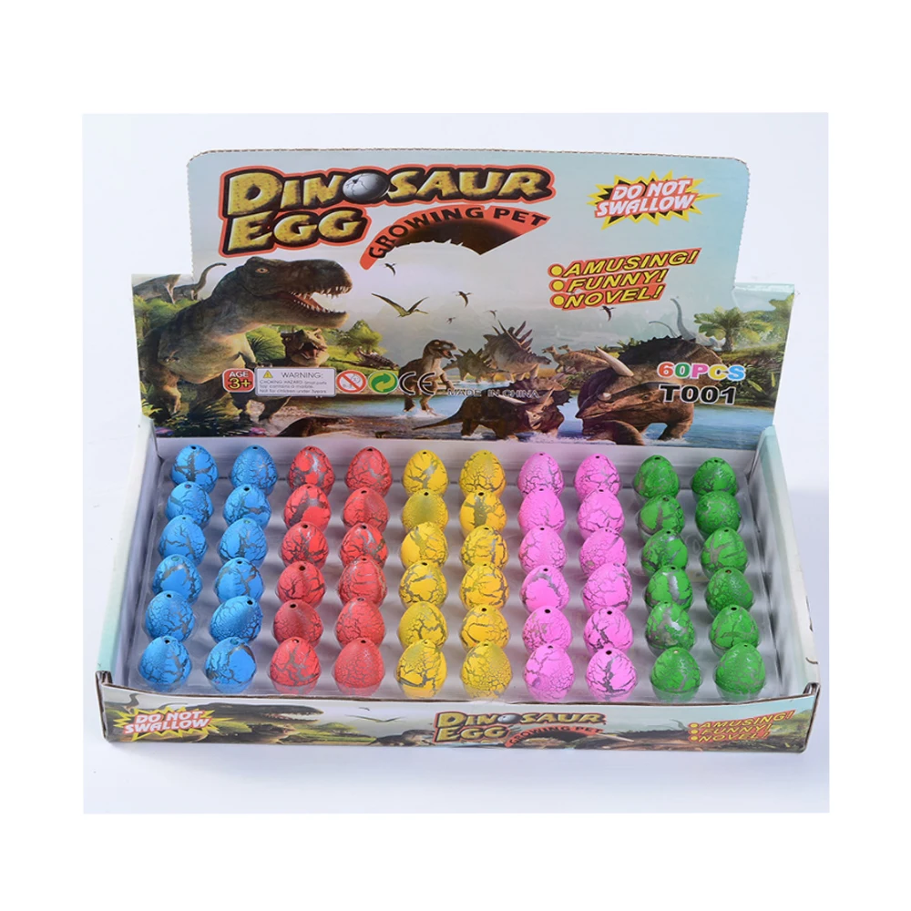 LZY012  60 Pack Dinosaur Eggs Hatching Dino Egg Grow In Water Crack For Holiday Gift