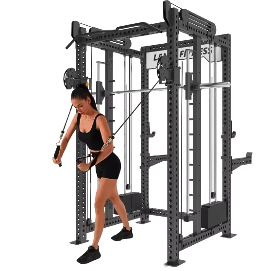 New Products at the Exhibition Gym Equipment Glitter paint Multi-functional REP Training Rack Fashionable Smith Machine