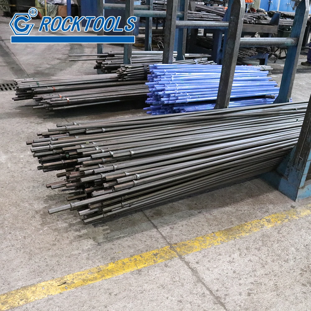 Small Hole Drilling Tools Manufacturer Industry Carburized  7 11 12 Degree Tapered Rock Drill Steel Rod