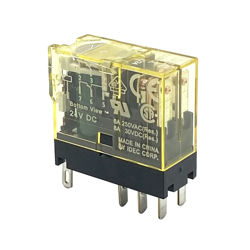 IDEC Relay RJ2S-CL-D24 Small power relay structure SPDT and 4PDT 10A High-quality electronics from YAMAT