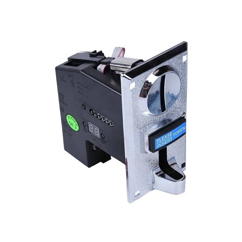 Electronic multi coin selector Coin acceptor with iron box for washing machine