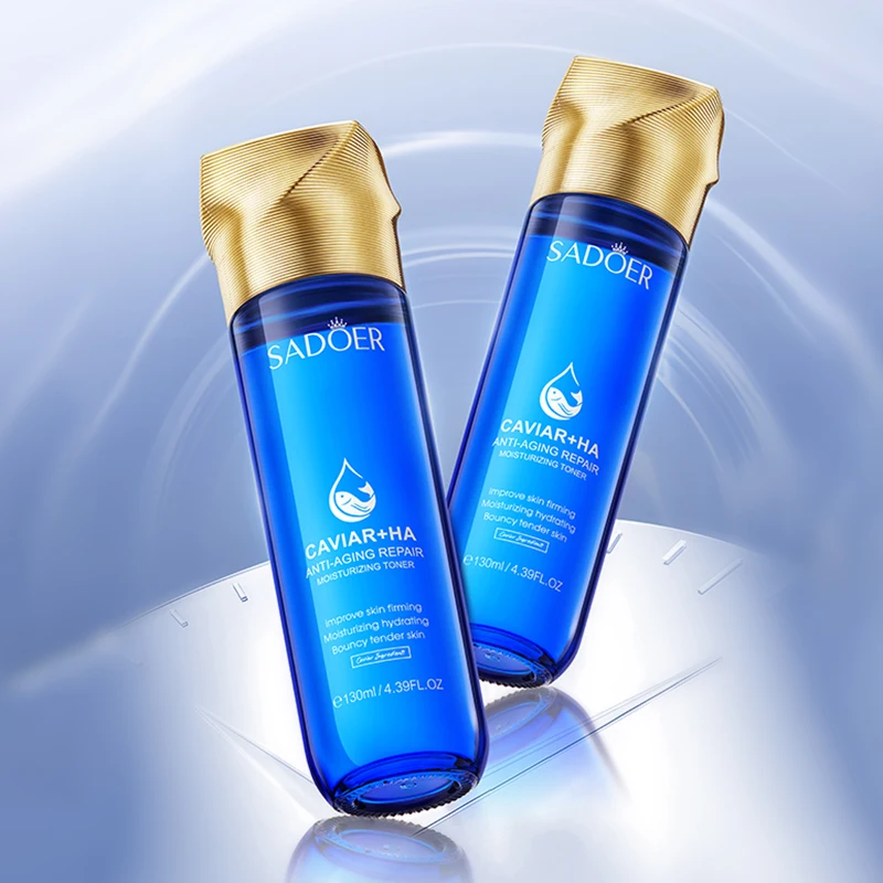SADOER Caviar Anti-Wrinkle Toner OEM Hyaluronic Acid Repairing Firming Moisturizing Face Care Skin Toner Whitening Facial Spray