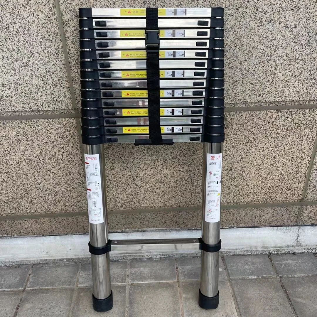 new product  of Stainless steel  telescopic  ladder for outdoor stable