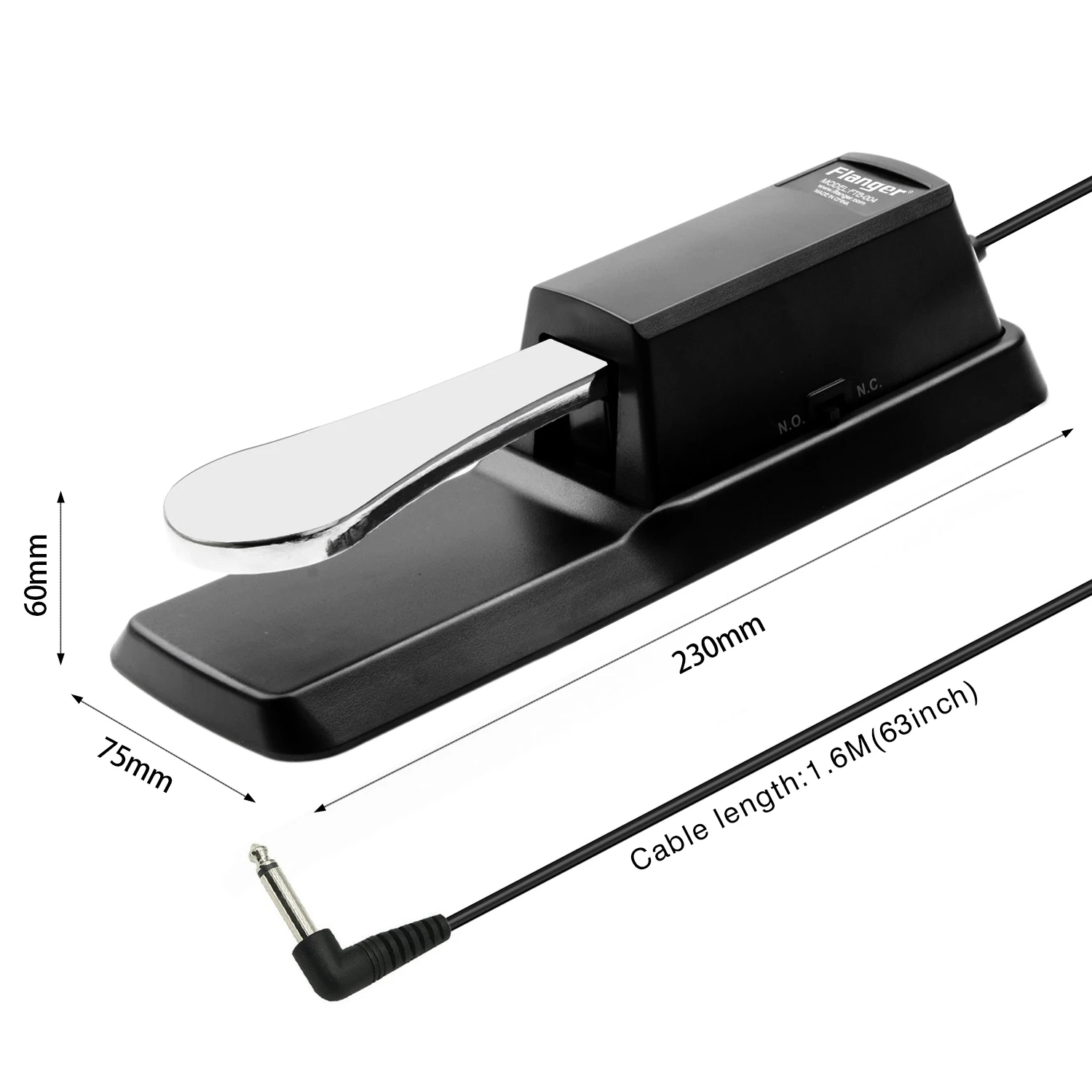 Hot sales Sturdy Durable Polarity Switch Digital Piano Electronic Keyboard MIDI Synthesizer FTB-004 Keyboard Sustain Pedal