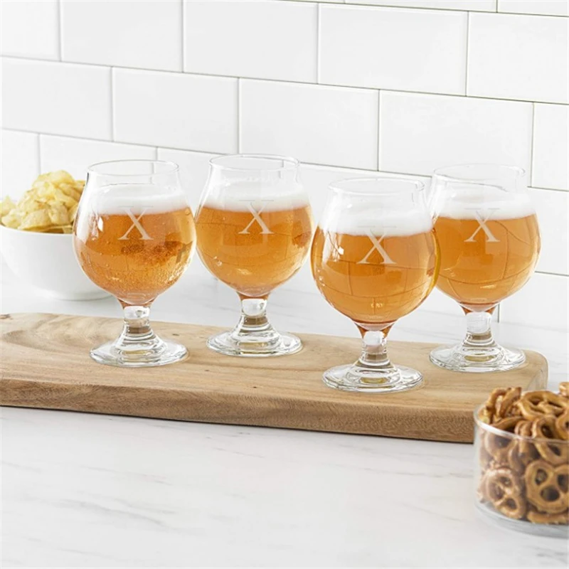 Personalized Belgian Beer Glasses short stem glass beer glasses goblet for sale