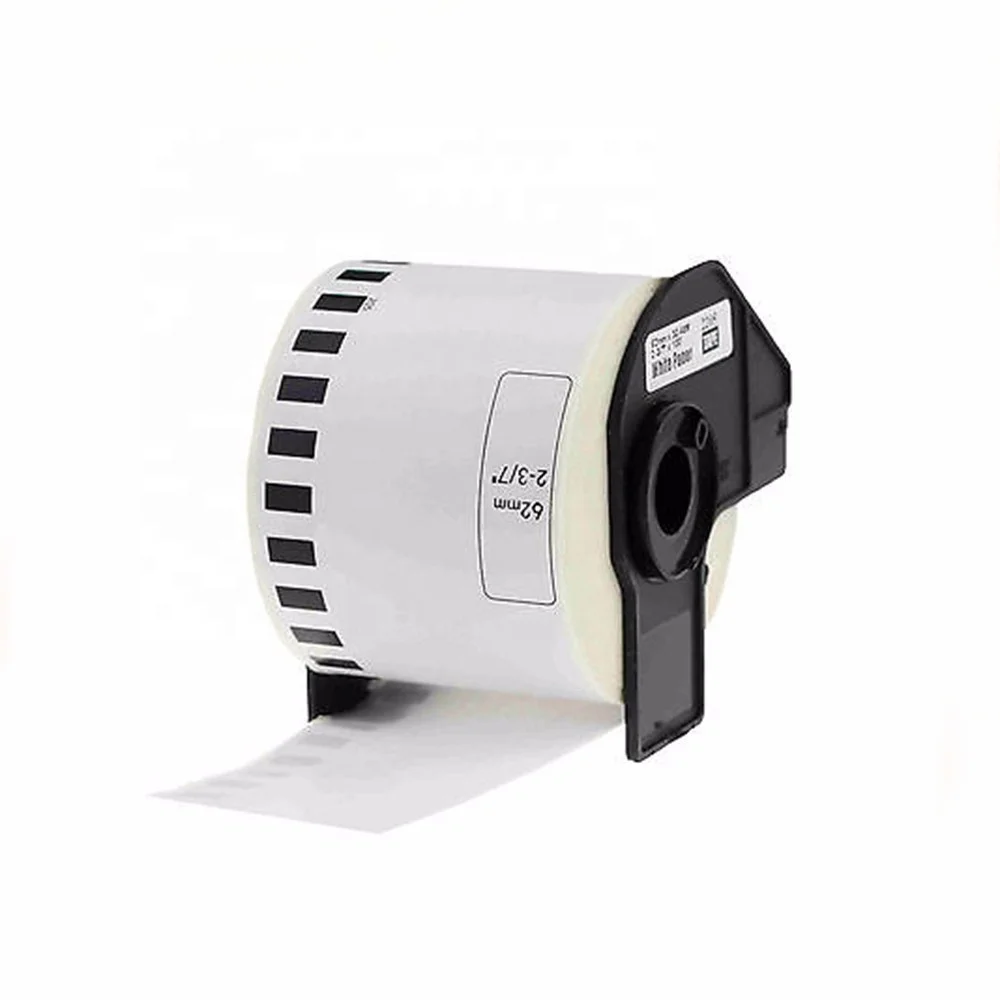 62mm*30.48m High Capacity Address Labels  Holder DK 22205 Thermal Paper Printer Ribbon Compatible for Brother Printer