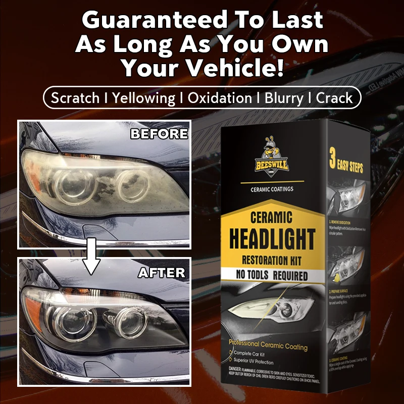 Headlight restoration wipes or kit wholesaler car cleaning wipes
