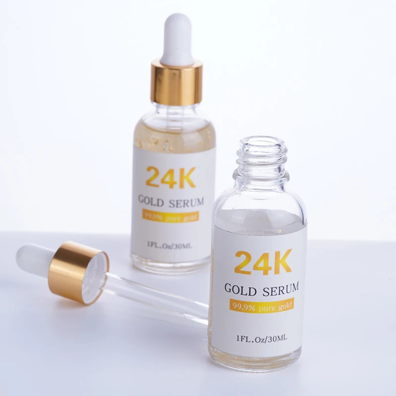 OEM Skin Whitening Anti-aging Moisturizing Repairing Firming 24k Gold Serum For Face