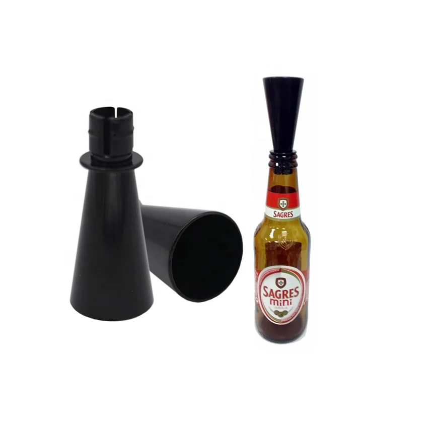 Рекламный подарок пластиковая воронка для шампанского мини-сито черного