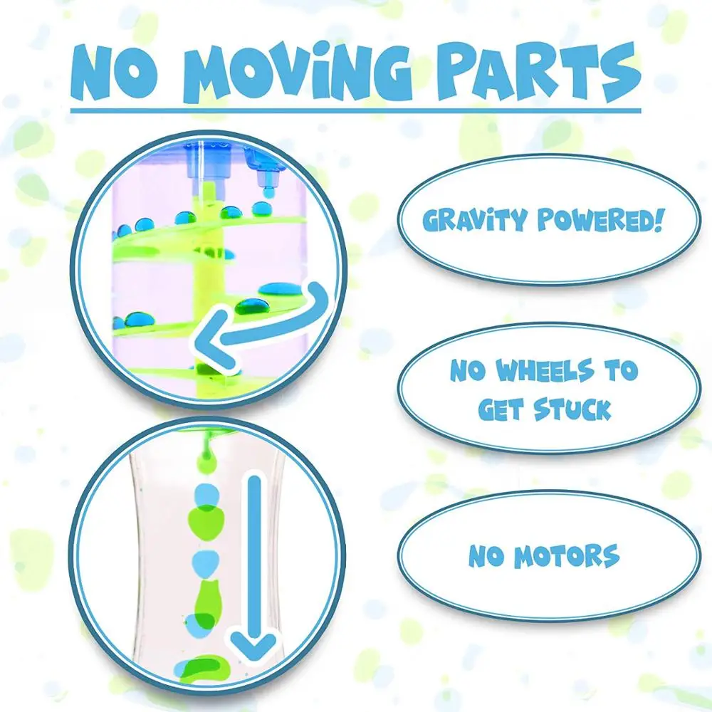 hottest selling Liquid timer Bubbler Visual Sensory Timer New Big Calming Sensory Drip Drop Color Water Bubble Toy