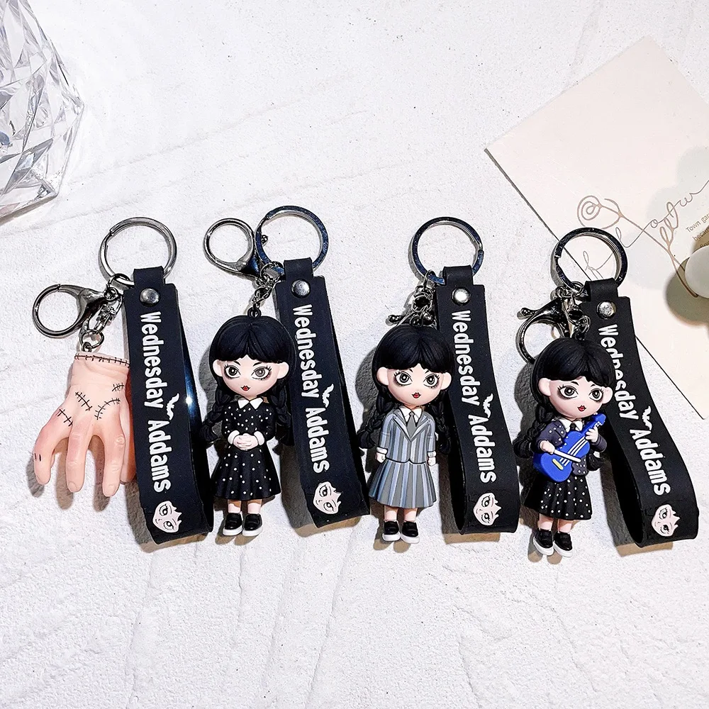3D Pvc Cute Custom Anime Keychain Kawaii rubber Cartoon ELEVEN Demogorgon Eddie Keychain Accessories Car Bag Pendant Key chain