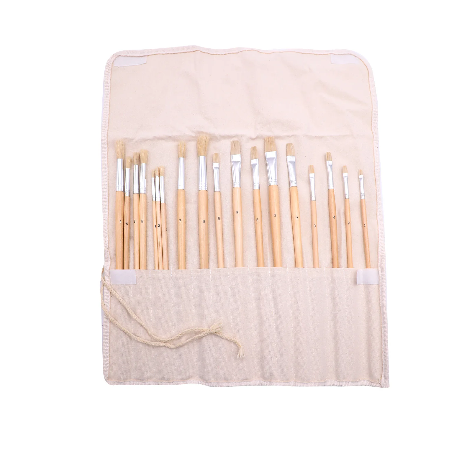 Artmate Art Paint Brushes Set 18pcs with Canvas Roll for Acrylic Watercolor Oil Gouache Painting,Painting Brush Set,Paint Brush