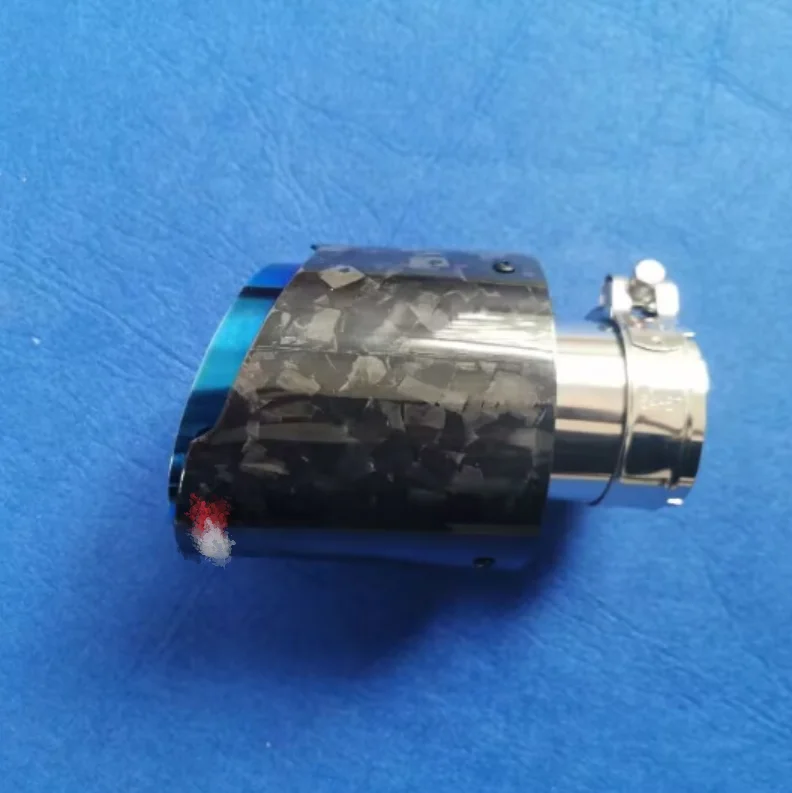 114mm Automobile exhaust modified stainless steel exhaust tip forged carbon fiber exhaust pipe tail throat