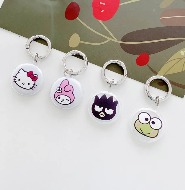 
for Airtag Case Cartoon Hello kitty Hellokitty Melody Frog Keychian for Apple Locator Tracker clear sleeve 