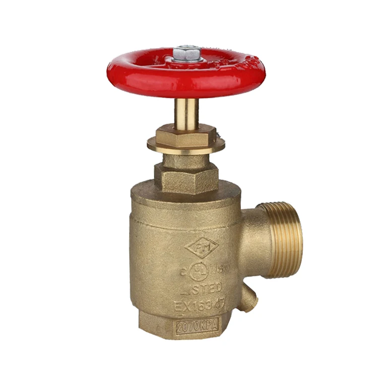 UL Certified FM Fire Fighting Brass Angle Hose Valve High Quality Fire Sprinkler System Fire firefighting Equipment Accessory