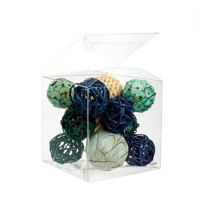 Transparent Plastic Printed PVC Box Display Packaging Folding Acetate Boxes Clear