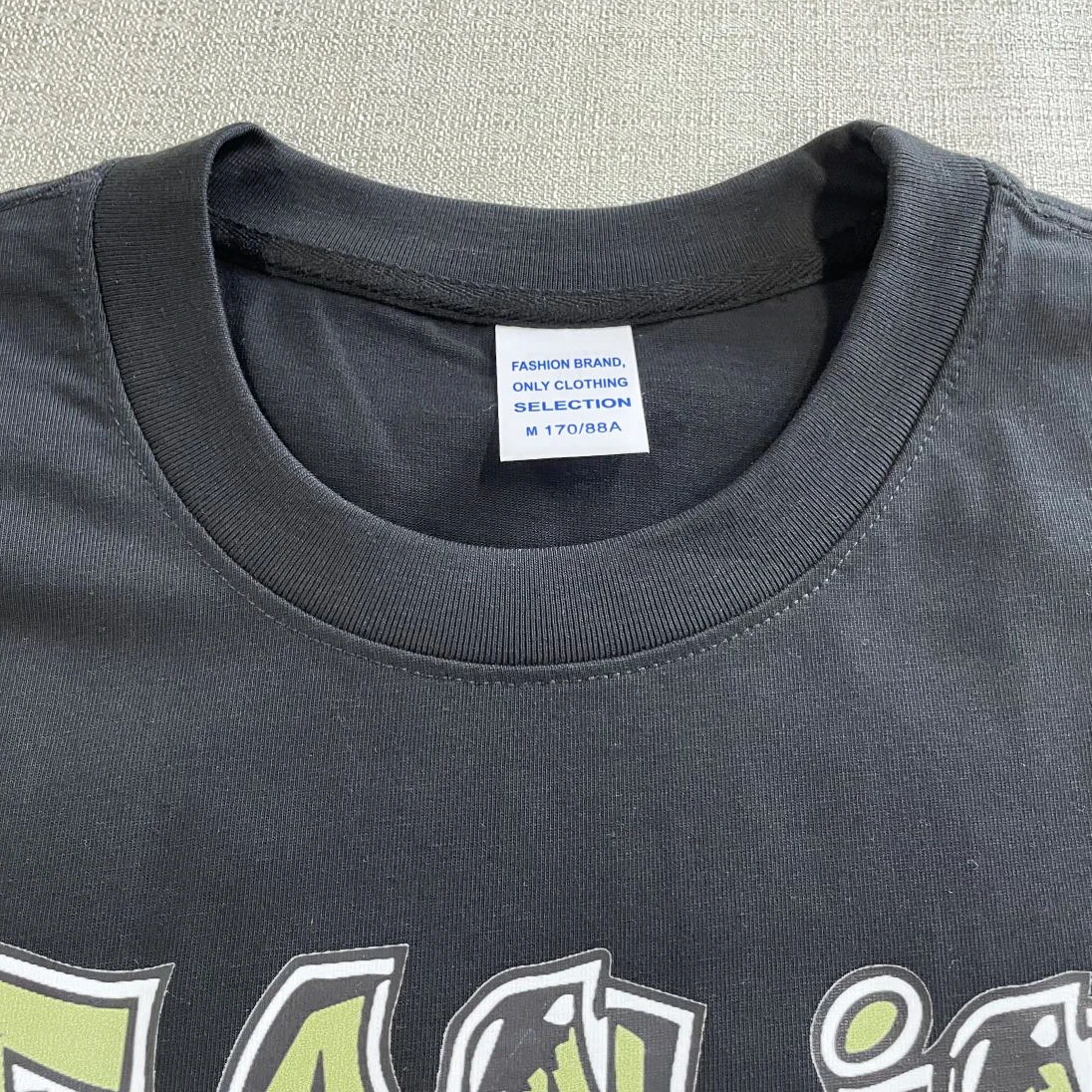 Plain 240 Gsm Cotton Cropped Graphic T Shirts Men Design Heavy Weight Screen Print T-Shirt Manufacturer Custom Logo