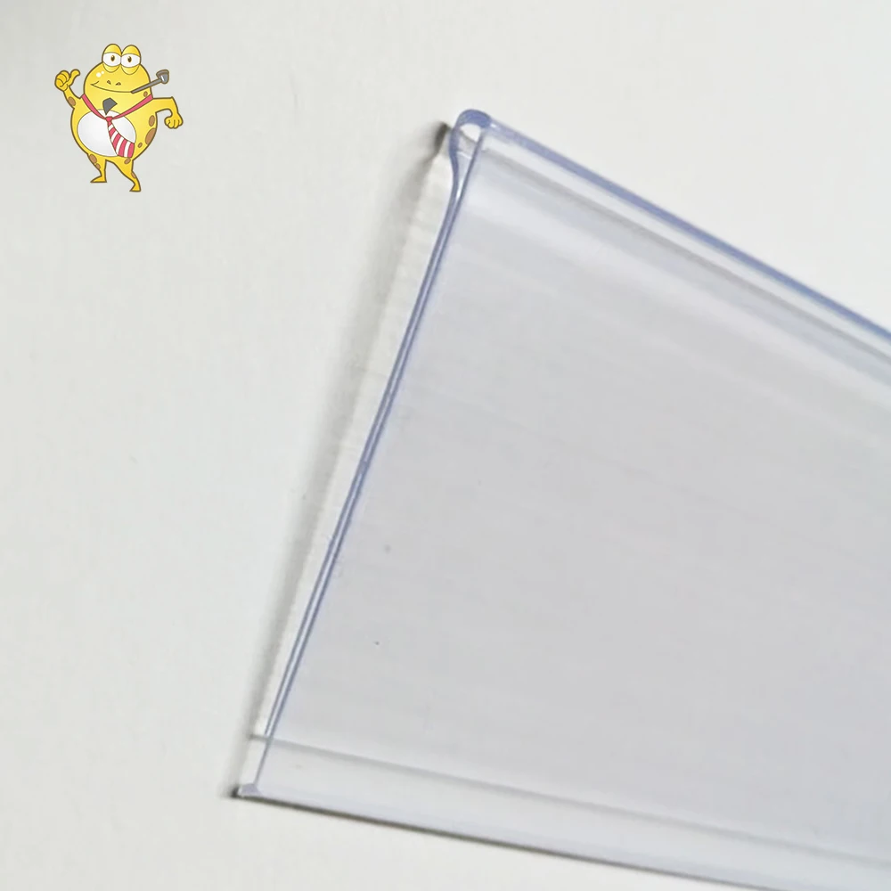 
Supermarket Plastic Price Label Holder Data Strip self adhesive plastic binding strip 