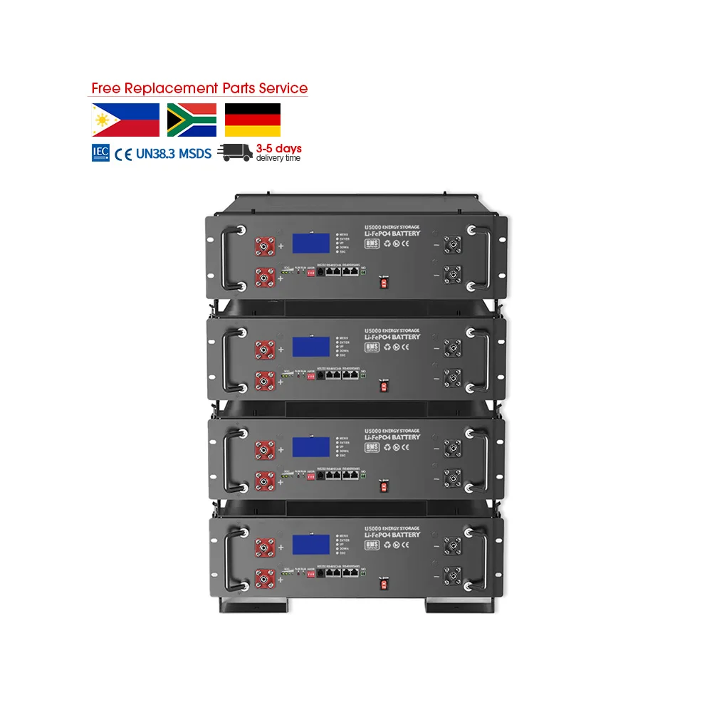48V Lifepo4 Akku 15S Lithium Ion Batteries 51.2V 16S Lifepo4 Battery For Solar Energy System