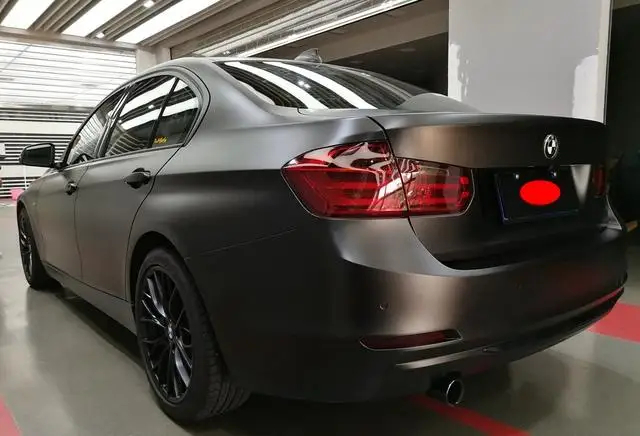 Matte Black Car Warp Vinyl Self Adhesive Vinyl Protective Film for Car Body Sticker