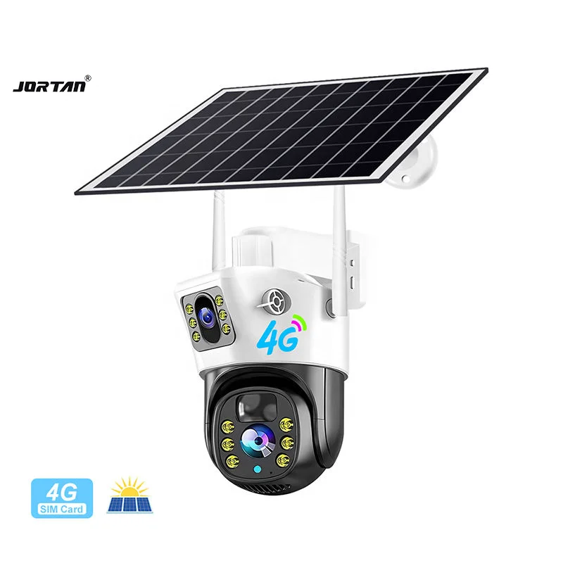 Jortan 4MP V380 PRO Беспроводная купольная связь домашняя уличная Wi-Fi Водонепроницаемая Солнечная система безопасности 4G сетевая камера видеонаблюдения