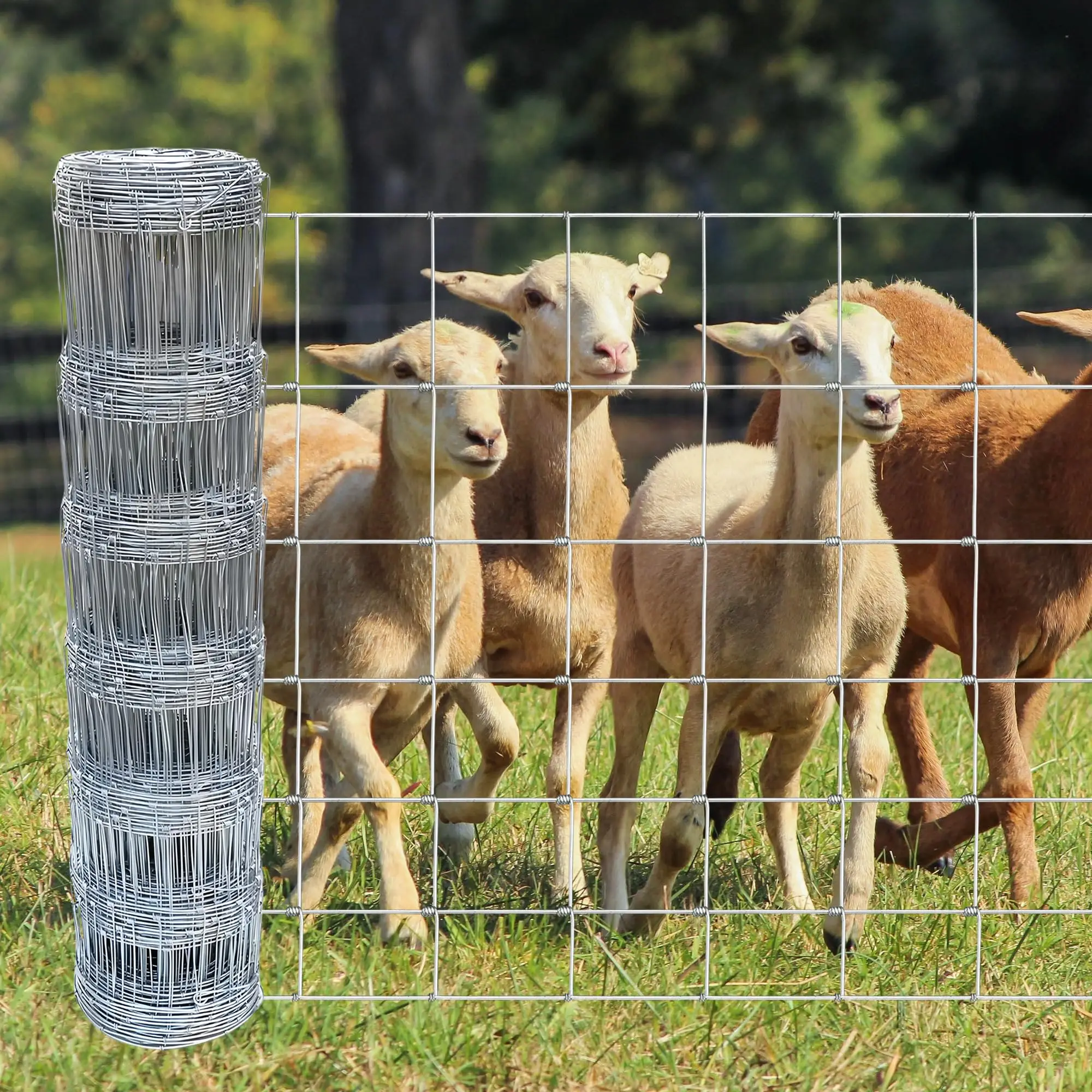 Gauge Galvanized Wire Fence for Cattle Deer Hog Goat Horse Farm 1/4 Mile