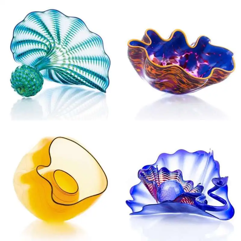 Luxury Modern Figurines Ornaments Holiday Desk Decorative Blocks Murano Glass Crafts