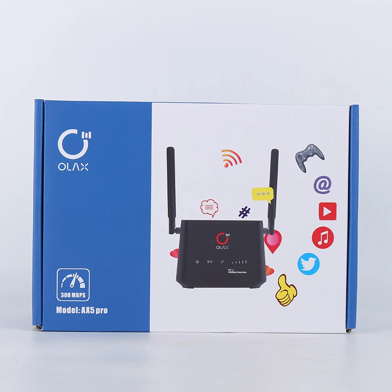 Olax разблокированный 4G LTE 300 Мбит/с CPE маршрутизатор CAT4 wifi беспроводной с слотом для sim-карты широкополосный роутер точки доступа