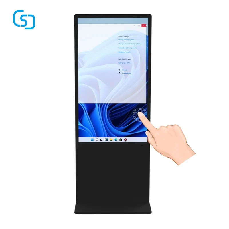 55/50/43 Inch Ultra Thin Multi Media LCD Digital Signage Totem Advertising Screens Kiosk Advertising 4+32G touch screen kiosk