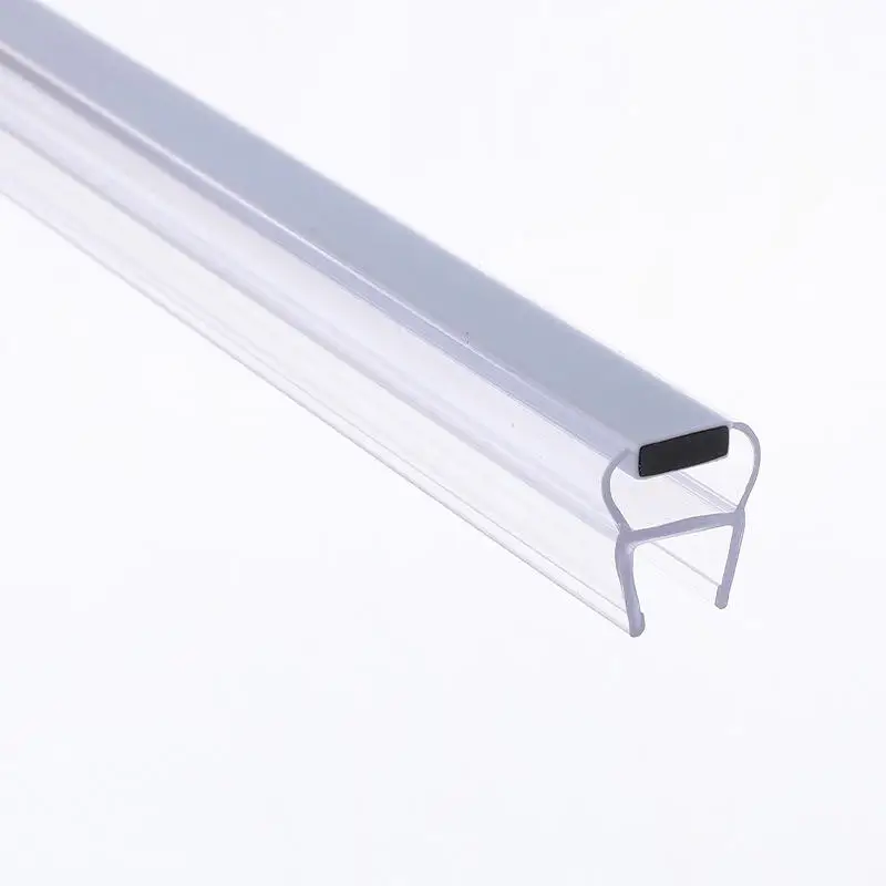 Waterproof Clear Plastic Edge Sealing Strip Stopper Shower Glass Door Seal For Door Bottom Seal Strip For 10mm Glass