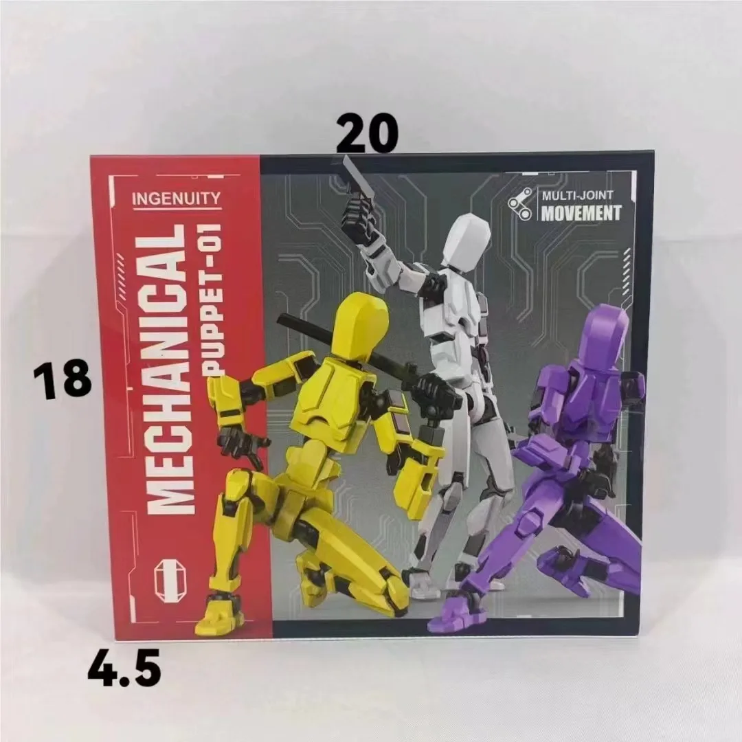 3D Printed Creative Action Figure Doll 13 movable joint Robot Action Figure Building Block DIY Figure Multi-color Body Ornament