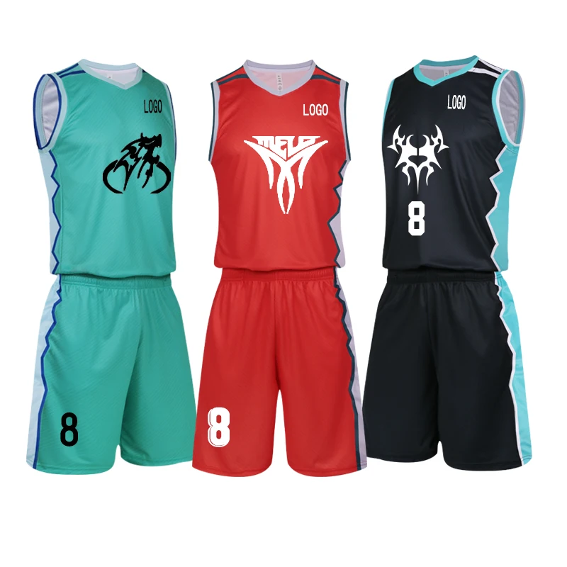 Oem Basketball Wear Sublimation Printing Mens Basketball Jerseys Blank Uniforms Design Color Red Custom Mens Jersey Basketball