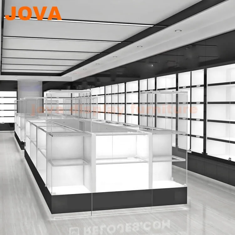 Watch Shop Decoration Glass Watch Display Wall Cabinet Watch Display Showcase