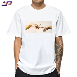 Kornit Printer 100% Cotton tee Custom printing Clear Graphic tshirt , dtg printed T-Shirt White your Logo Mens T shirts