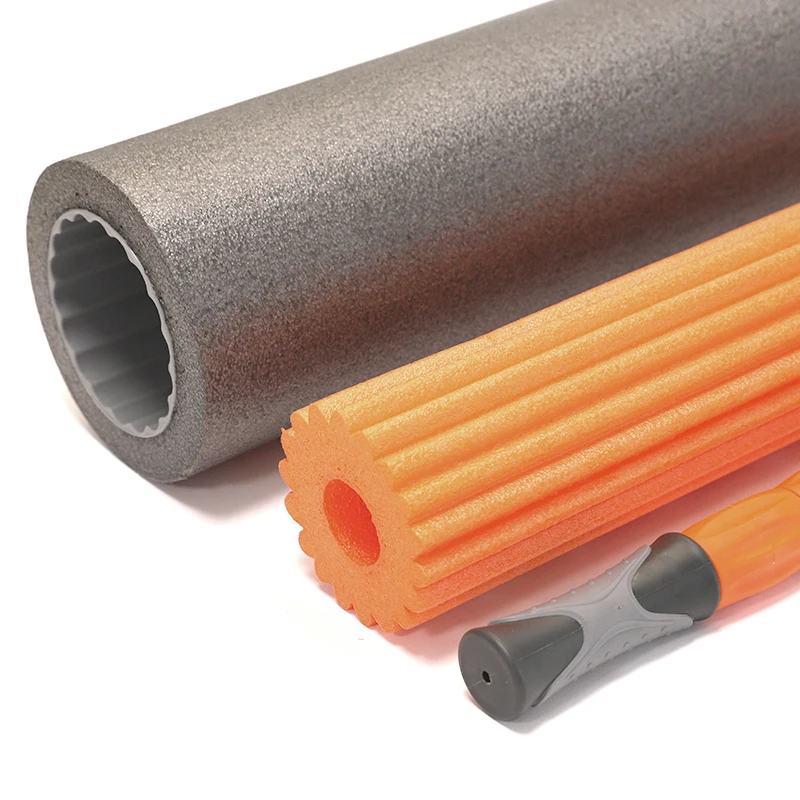 Amyup high density 3 in 1 pe foam roller and massage stick set