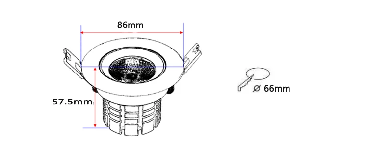 Smart LED Downlight 24V KNX Loxone CASAMBI control 8W 38D/60D CRI95 2000-6000K Tunable White RGBW DALI PWM downlights