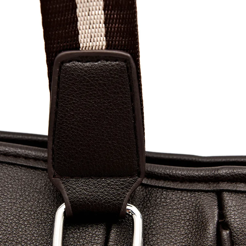 OEM Factory Wholesale Elegant Business Messenger Men Briefcases Laptop Crossbody Shoulder Bag PU Leather Bags Men Briefcase