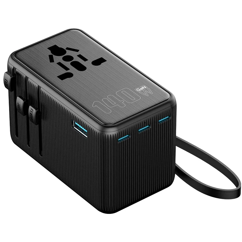 3C 1USB Gan PD35W Adapter Universal Travel Smart Socket with European & UK Plug Electrical Universal Socket for UK US AU EU