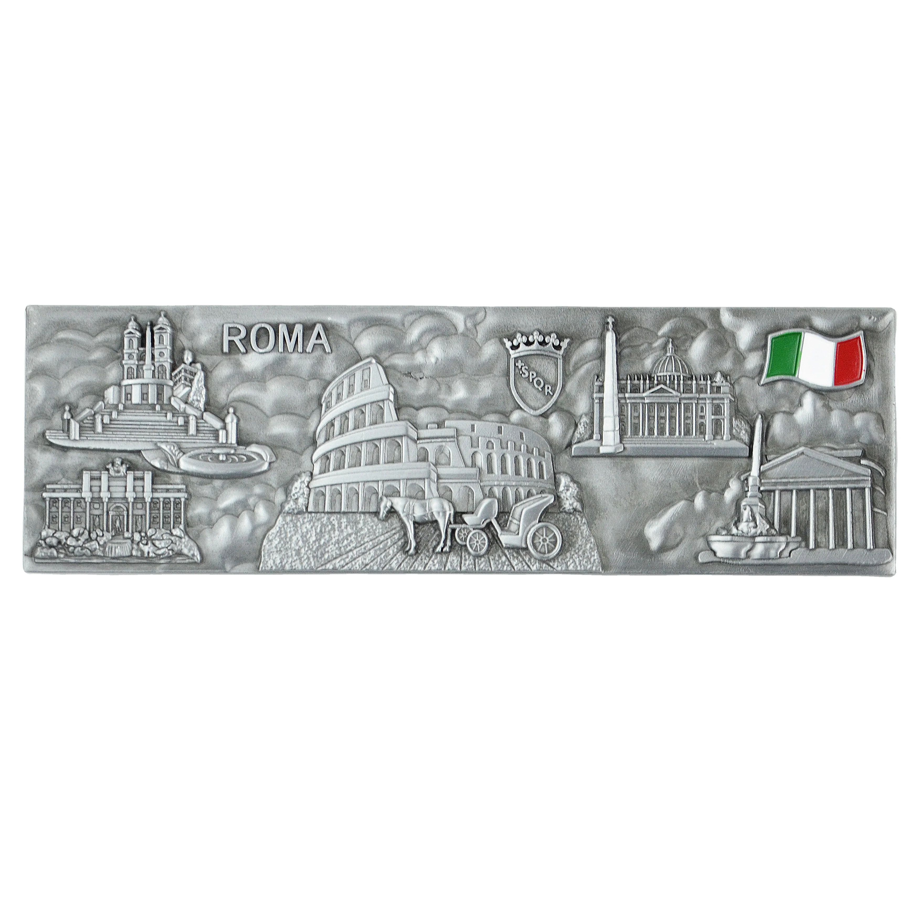 Manufacture Stainless Steel Magnet Poland Roma Germany Souvenirs Switzerland Fridge Magnet Custom Zinc Alloy Metal Fridge Magnet